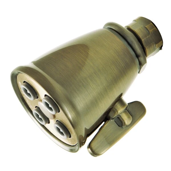 Shower Head, Antique Brass, Wall Mount