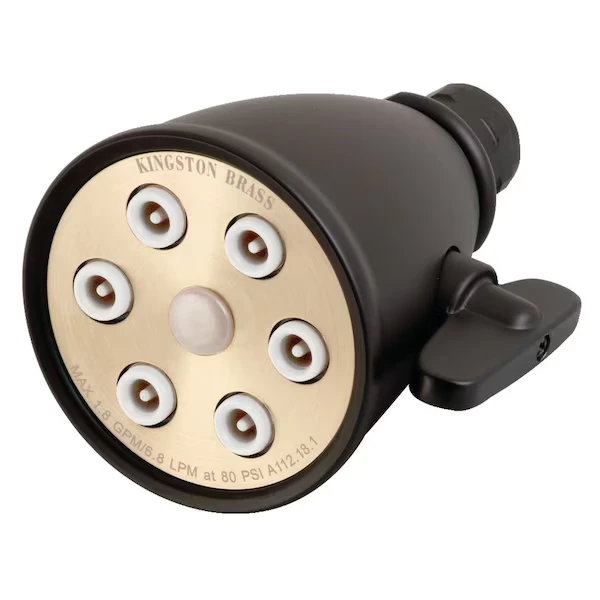 Shower Head, Matte Black, Wall Mount