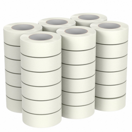 Carton Sealing Tape, 1.9 mil Tape Thick, 2 Inch x 55 yd, 48 mm x 50 m, White, 36 Pack