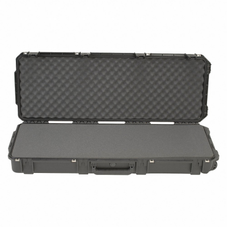 Protective Case, 14 1/2 Inch x 42 1/2 Inch x 5 1/2 Inch Size, Flat, Black, 2 Wheels