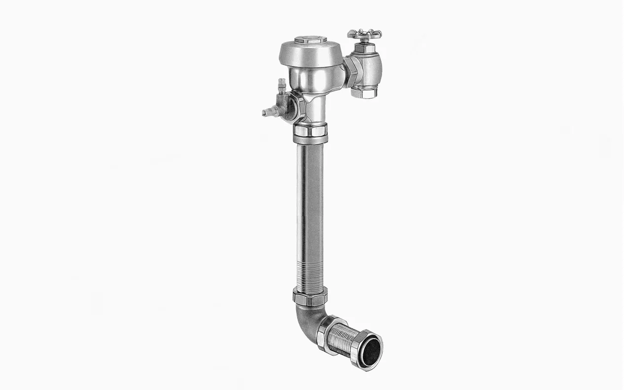 Hydraulic Flushometer, 1.6 Gpf Flow Rate