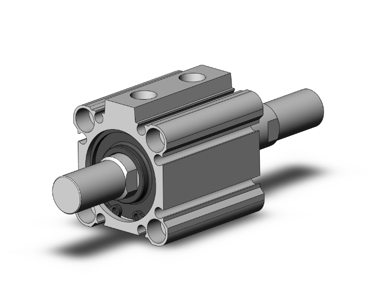 Cylinder kompaktowy, rozmiar 32 mm, podwójny pręt