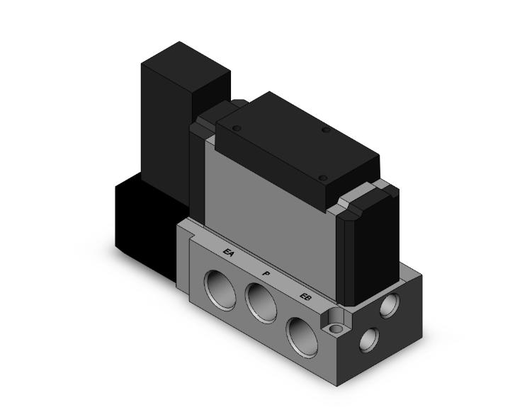 Solenoid Valve, 3/8 Base Mount Size