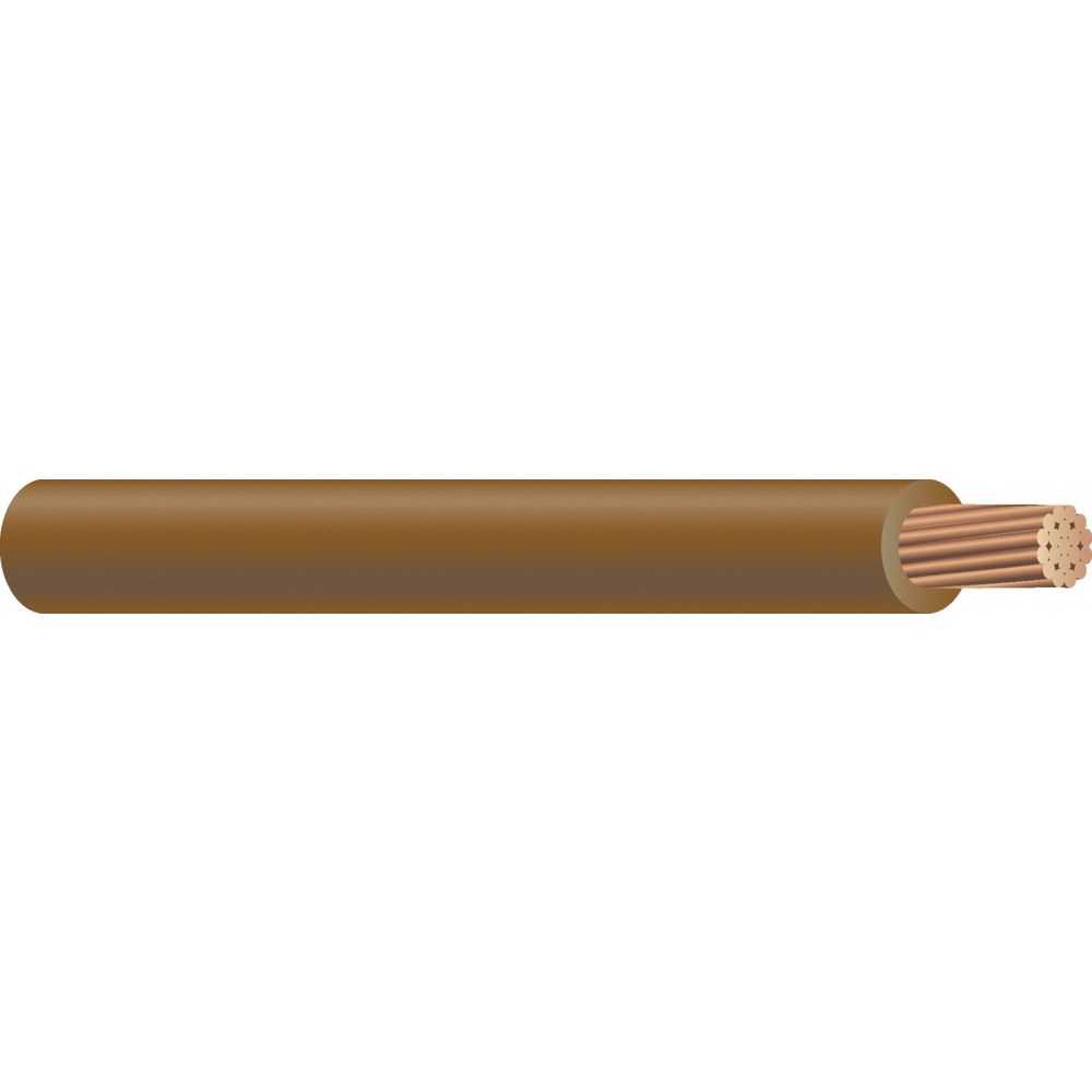 500 ft. MTW Hookup Wire, Nominal Outside Dia. 0.154 Inch, Wire Color Brown