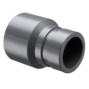Grooved Coupling Adapter, Groove x Socket, Schedule 80, 2-1/2 Inch Size, PVC