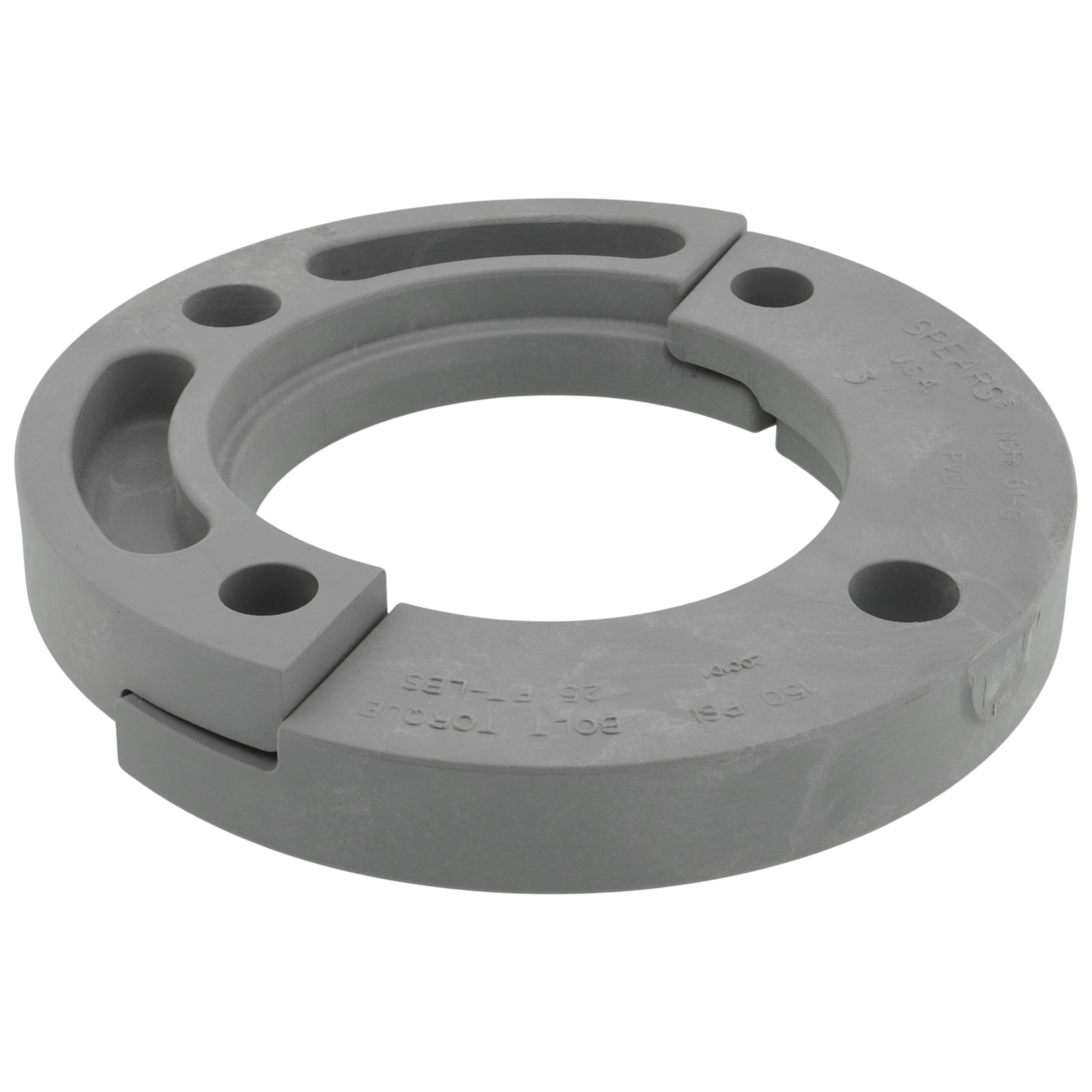 SPEARS VALVES 854-030-1S Flange Replacement Split Rings, 3 Size, PVC | BU7EBW