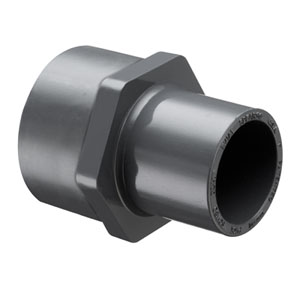 Encapsulated Special Reinforced Spigot Adapter, Female, 1-1/4 Inch Size, PVC