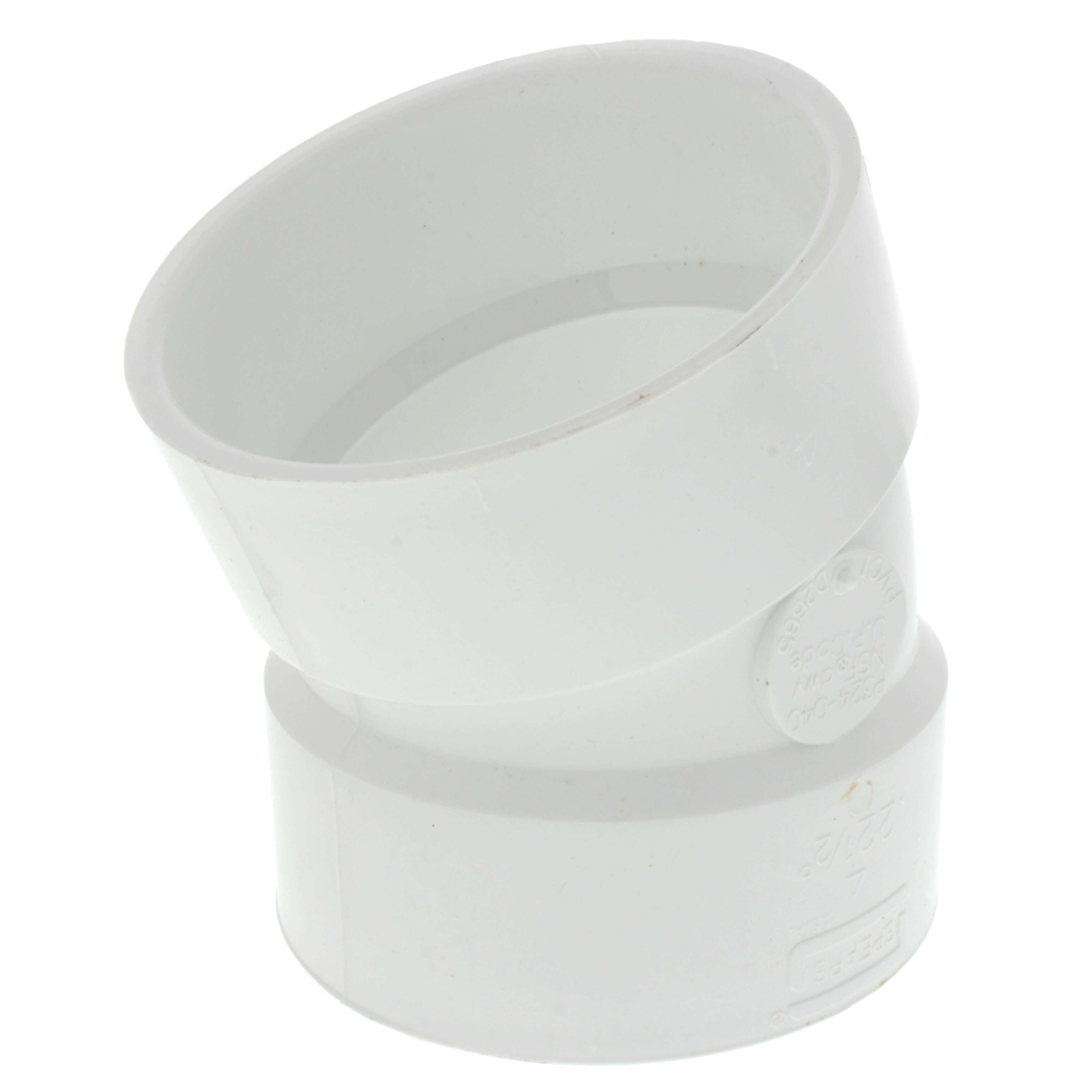 SPEARS VALVES P324-040 Pipe, 1/16 Bend, Hub x Hub, 4 Size, PVC | BU7HPA