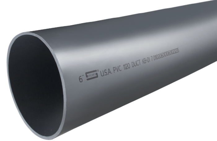 Duct Pipe, 10 ft.ngth, 18 Inch Size, PVC