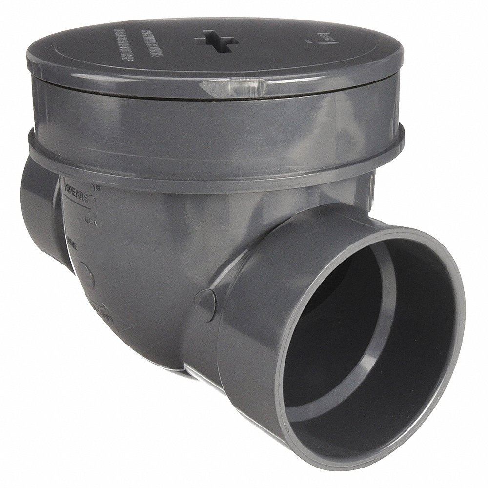 SPEARS VALVES S375P Backwater Valve, Socket, EPDM, 3 Size, PVC | AD6FCK 45A324