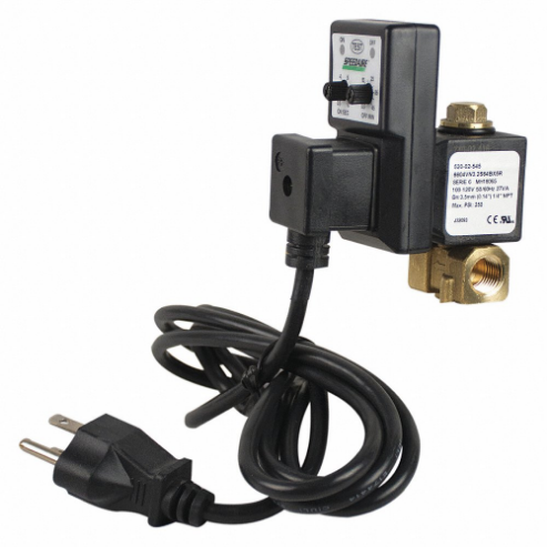 SPEEDAIRE 13X522 Electric Drain Valve Direct Acting 1/8 Inch Npt | AA6GWG