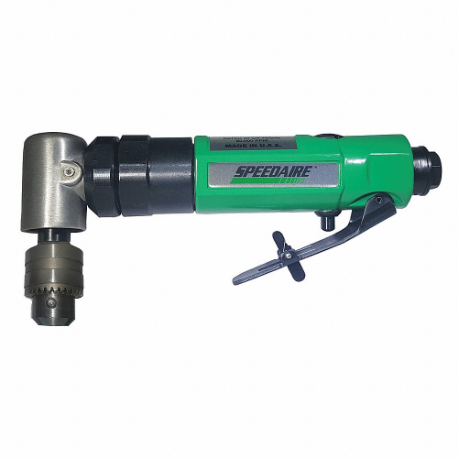 Drill, 3/8 Inch Chuck Size, Industrial Duty, 4000 Rpm Free Speed, 0.4 Hp, Keyed