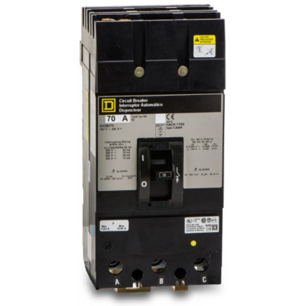 Wyłącznik automatyczny I-line Style Plug-in 70 Amp 600 vac 3p 35kaic@480v