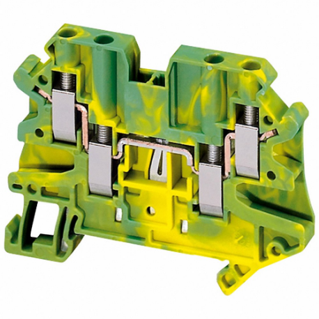 Screw Terminal, Screw Clamp, 20 A Current, Grounding, Green/Yellow