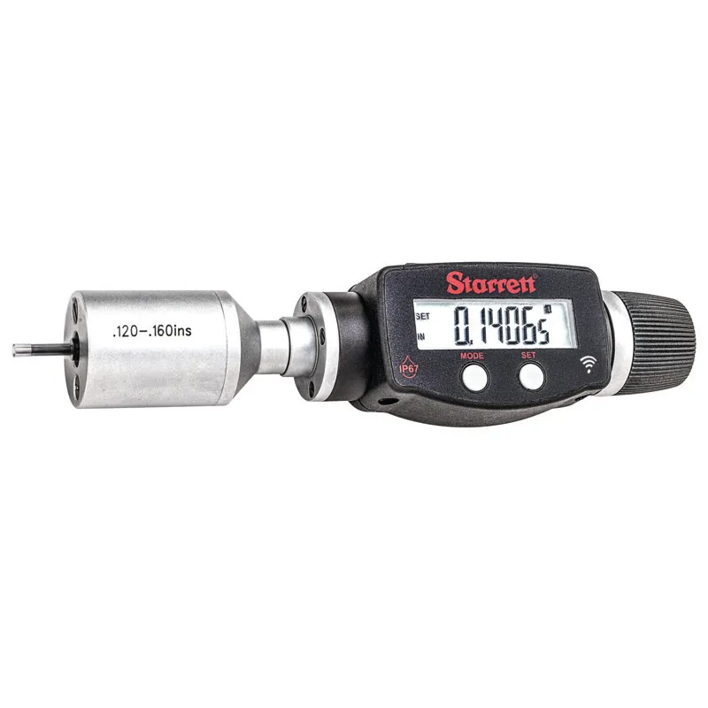 STARRETT 770BXTZ-160 Digital 2-Point Inside Micrometer, 0.12 Inch To 0.16 In/3 mm To 4 mm Range, Ip65 | CU4MZJ 53VE35