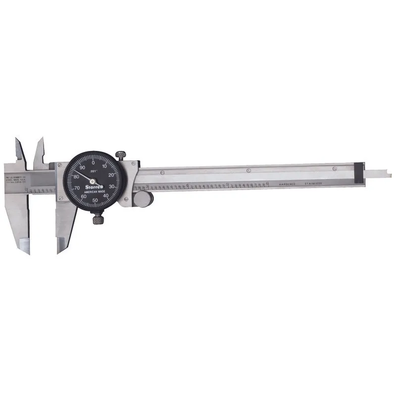 STARRETT B120A-6 Dial Caliper with Case 6 Inch Black | AC4GXY 2ZUF2 / 64515