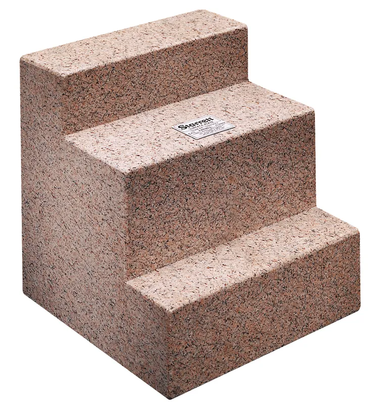 Placa angular de granito insertada, 4 caras