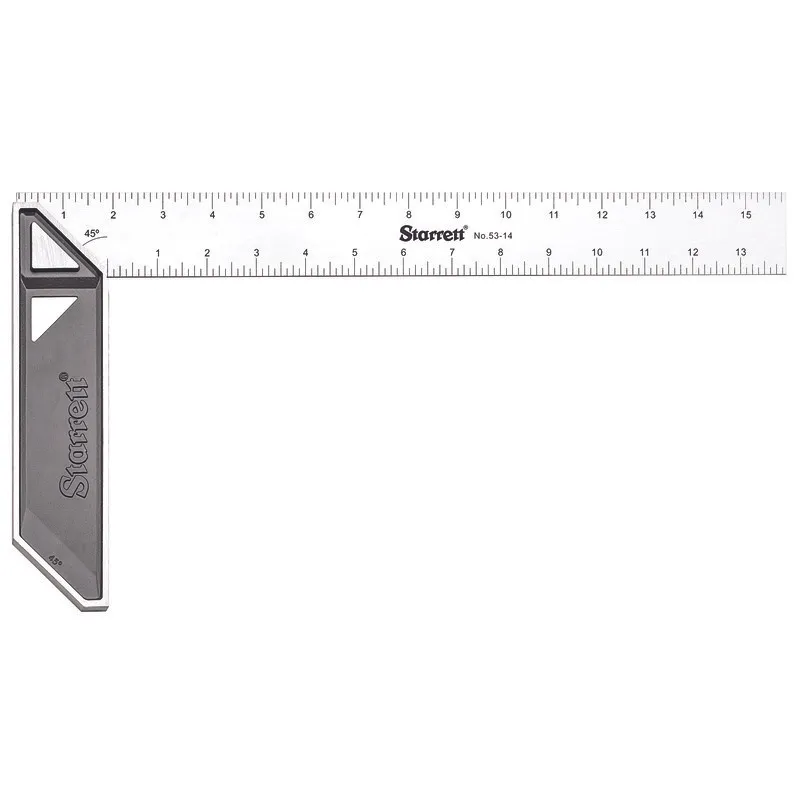 STARRETT K53-14-N Stainless Carpenters Try Square, 14 Inch Size | CU4PEV 44WG97