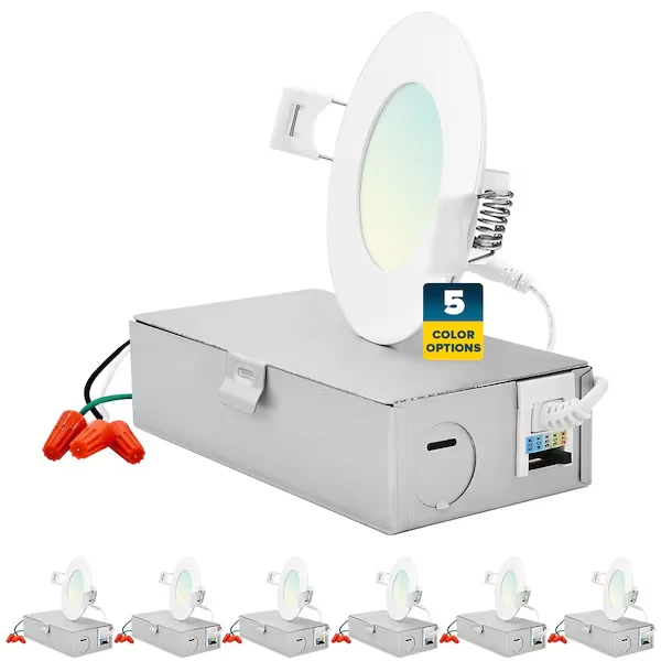 3 Inch Ultra Thin LED Recessed Downlights 5 CCT 2700K-5000K 8W 540LM Dimmable