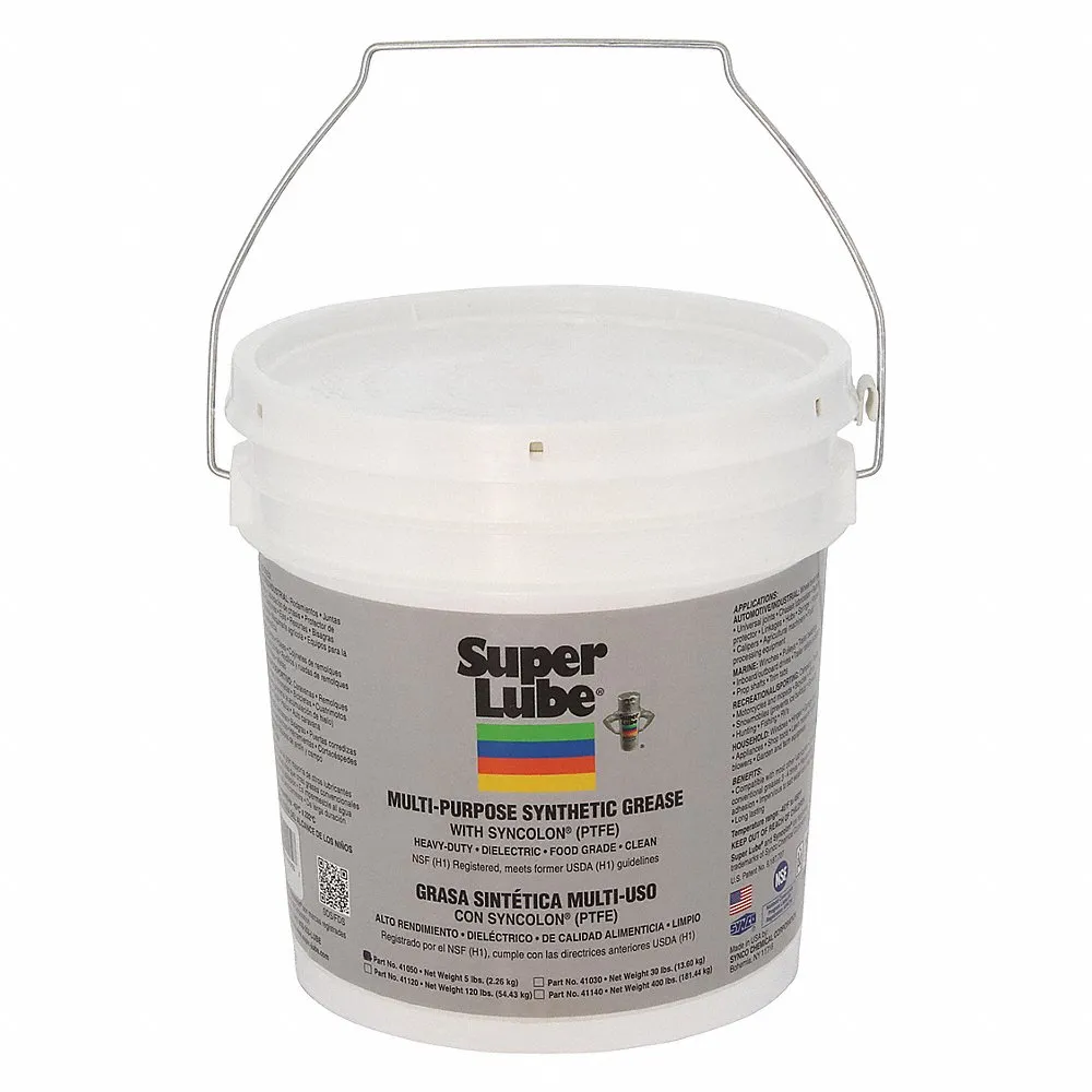 Multi-Purpose Synthetic Grease, NLGI 2, With PTFE, 5 lb, Pail