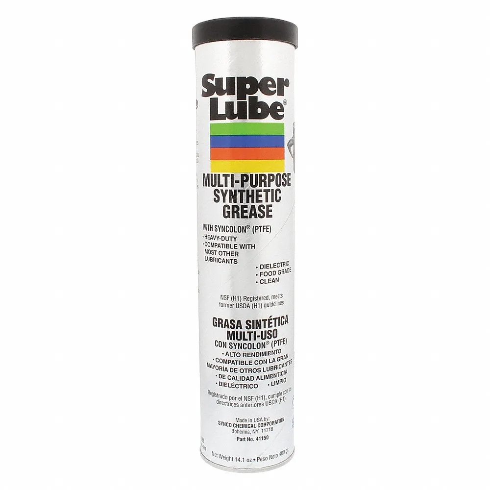 Multi-Purpose Synthetic Grease, NLGI 2, With PTFE, 14.1 Oz, Cartridge