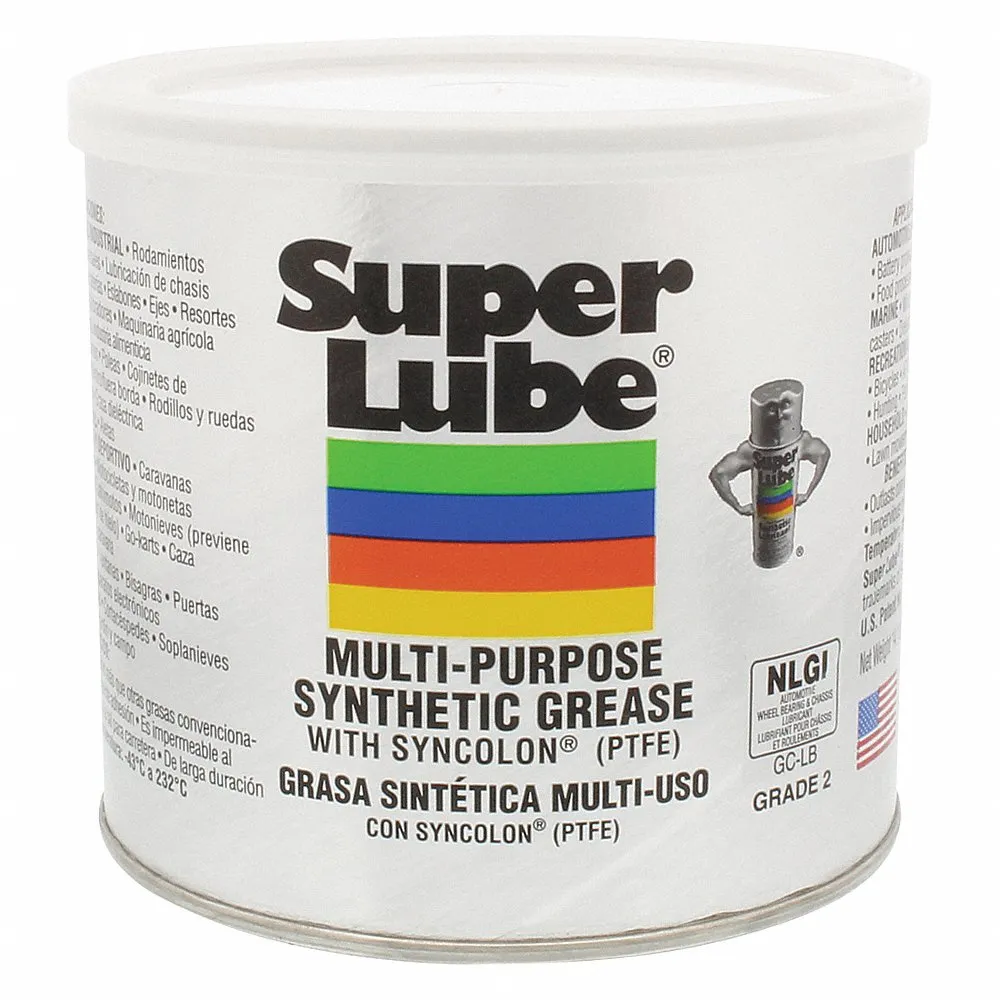 Multi-Purpose Synthetic Grease, NLGI 2, With PTFE, 14.1 Oz, Canister