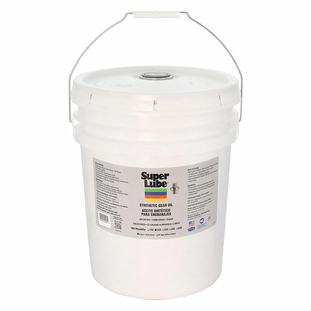 Synthetic Gear Oil, ISO 220, 5 Gallon, Pail
