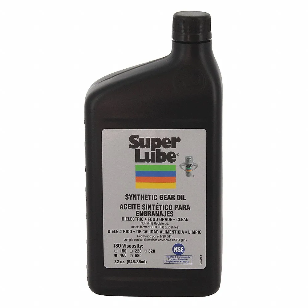 Synthetic Gear Oil, ISO 460, 1 Quart, Bottle