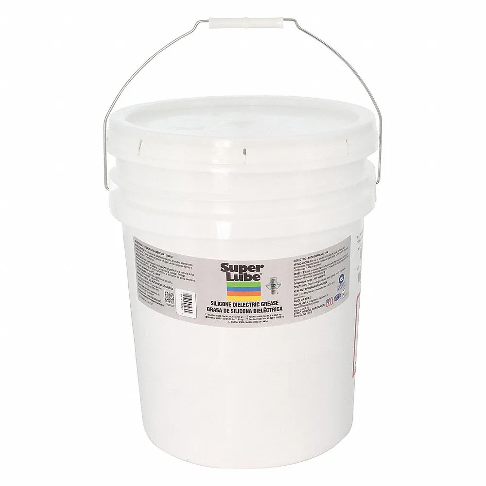 Dielectric Grease, Silicone Dielectric and Vacuum Grease, 30 lb, Pail, H1 Food Grade