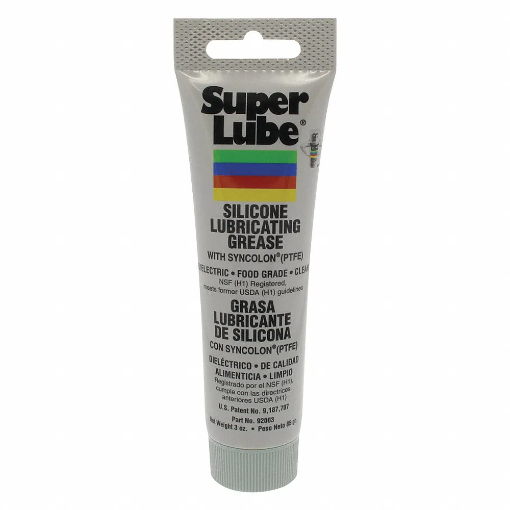 Multipurpose Grease, Silicone Lubricating Grease, 3 oz, Tube, H1 Food Grade, NLGI 2
