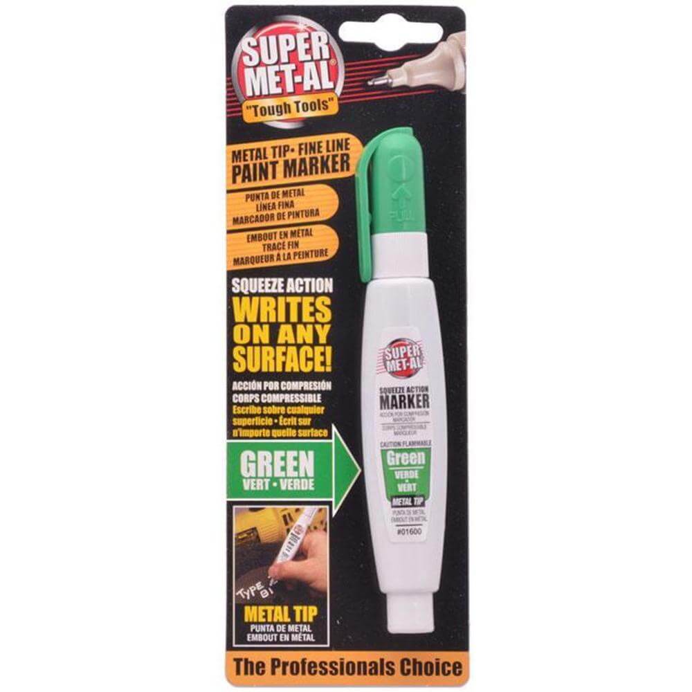 Squeeze Action Marker Oil Based Metal Tip, Green