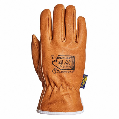 Multipurpose Leather Glove, S, Drivers Glove, 4 Ppe Cat, Premium, 1 Pr