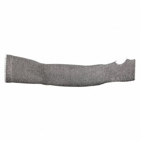 Cut-Resistant Sleeve, Ansi/Isea Cut Level A2, Hppe, Gray, Knit Cuff, 1 Pr