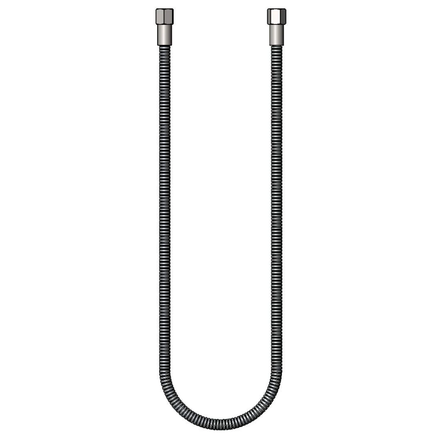 T&S 013E-48H Flexible Hose, Stainless Steel, 48 Inch Length, 7/16 Inch I.D. | AP8GRU