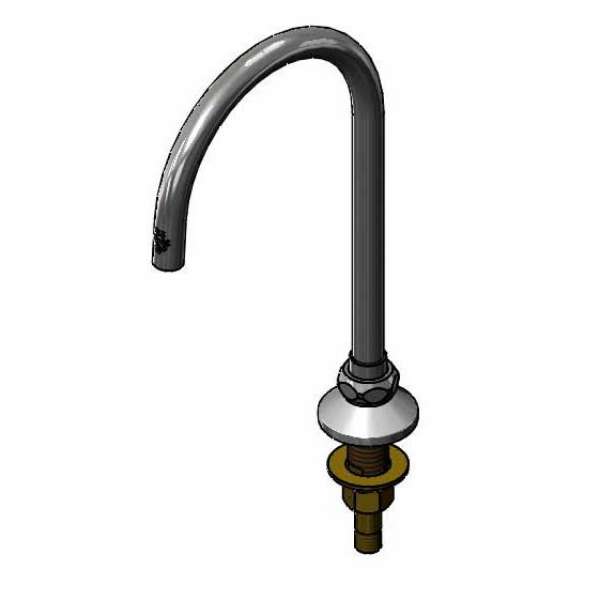 Swivel Gooseneck, With Plain End, 1.5 GPM Flow Control, Lock Washer