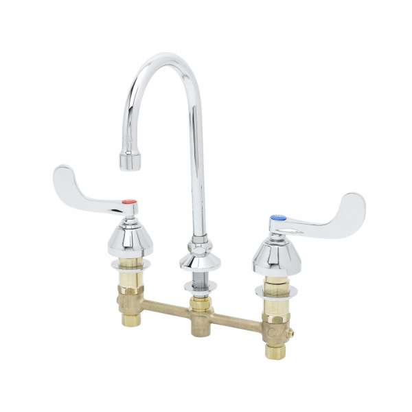 span class='notranslate'>TS</span> B-2865-04-122X Medical Faucet, Inch,  Deck Mt., Rigid/Swivel GN, With 2.2 GPM Aerator Raptor Supplies 日本