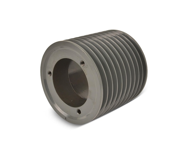Narrow V-Belt Sheave, Cast Iron, 3V Type Belt, 5 inch Datum Dia., 5 inch Pitch Dia.
