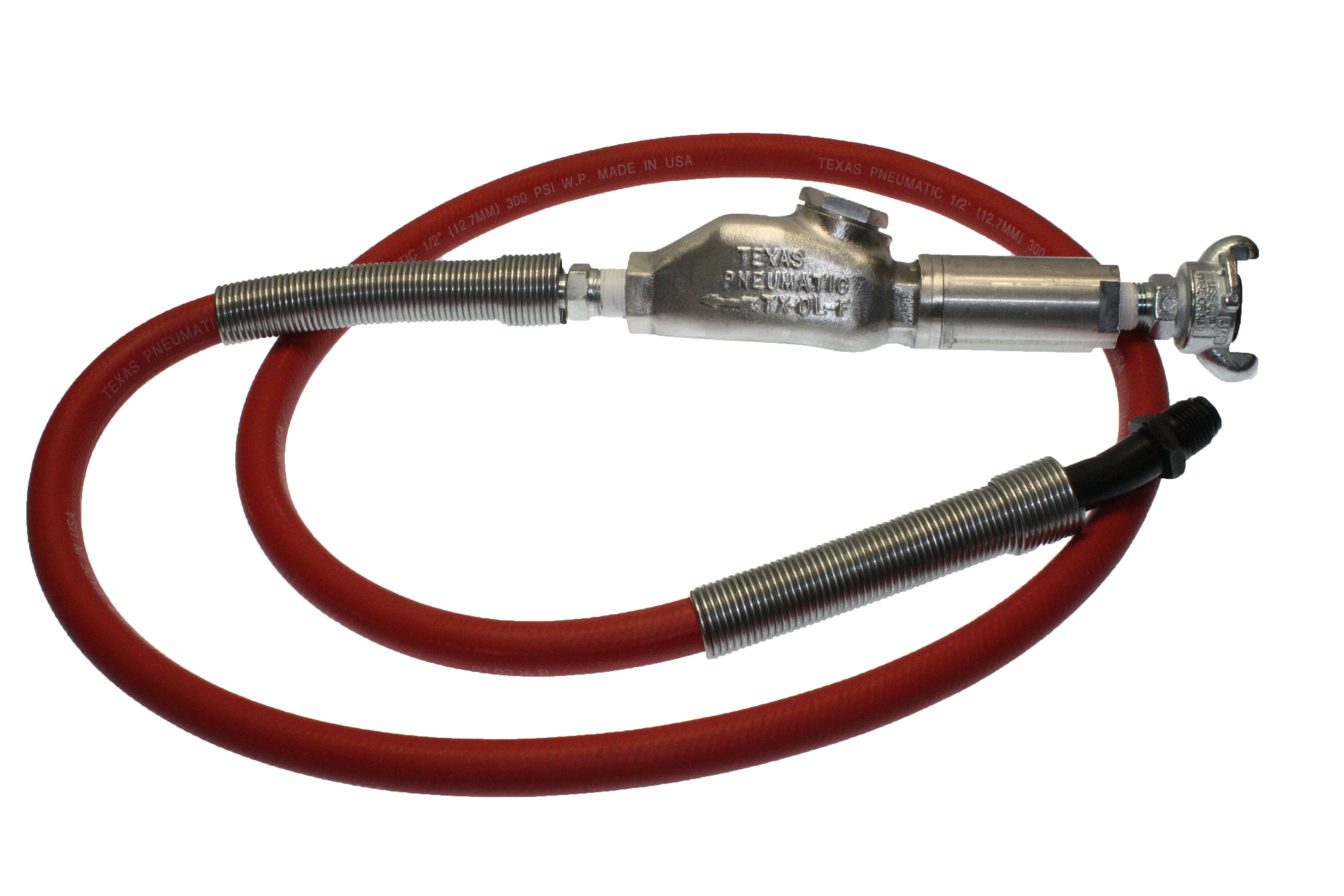 Hose Whip, Bent Swivel, 1/2 Inch Hose, 1/2 Inch MPT