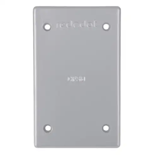 Single Gang Device Box Cover, Die Cast Aluminum, 20PK