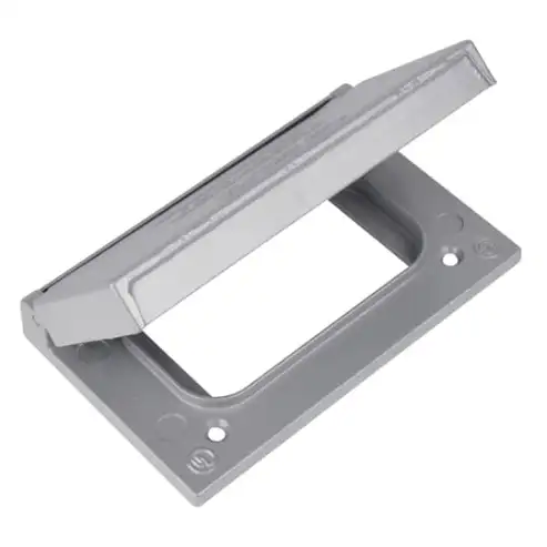 Single Gang Device Box Cover, Die Cast Aluminum