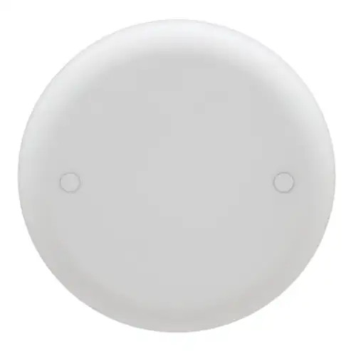 Round Blank Ceiling Cover, Diameter 4 Inch, Color White, 12PK