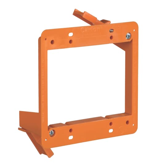 Two-Gang Low-voltage Old Work Bracket, Length 4.28 Inch, 6PK