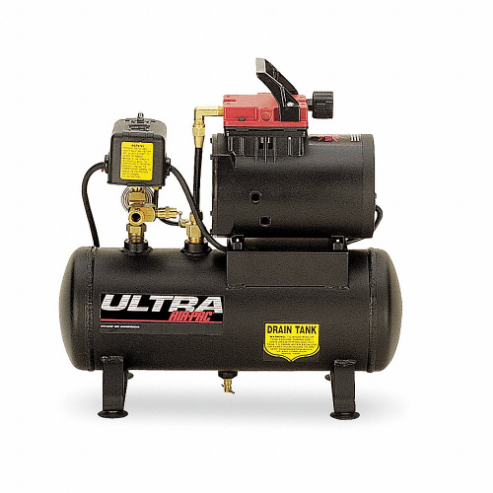 Compresor de aire, 0.5 Hp, 120 Vac, 125 Psi, Salida Fnpt de 1/4 de pulgada