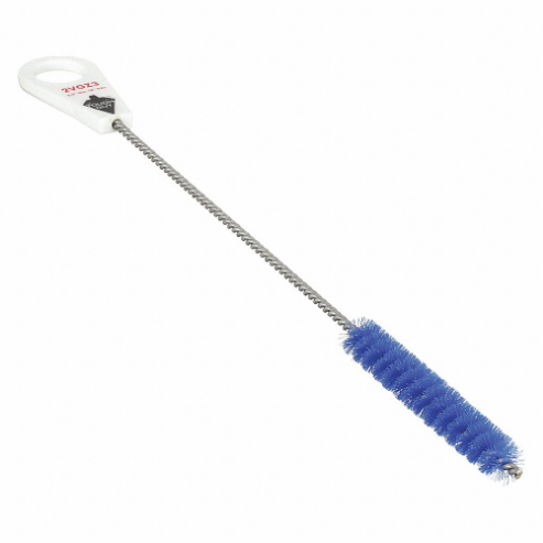 TOUGH GUY 2VGP3 Pipe Brush With Handle Nylon Blue 18 Inch Overall Length | AC3QBM