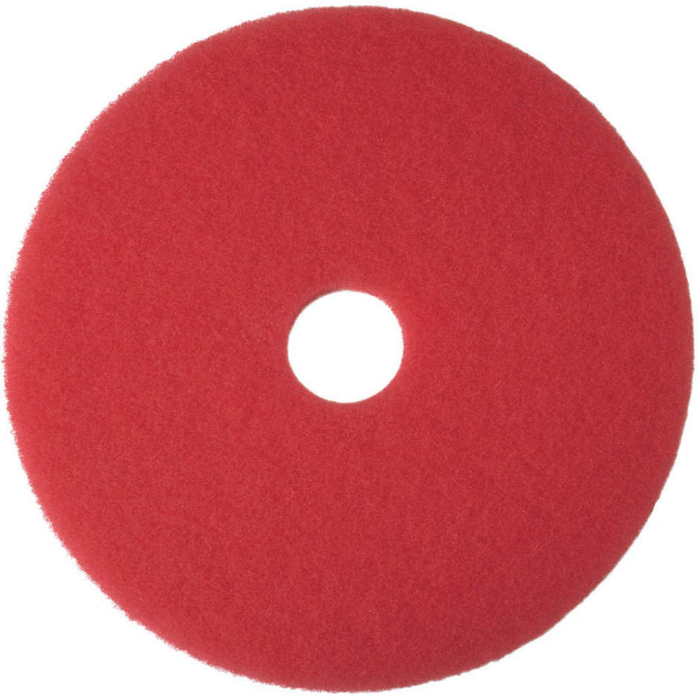 Polstringspude, rund, ikke-vævet, polyesterfiber, rød, 11 "størrelse