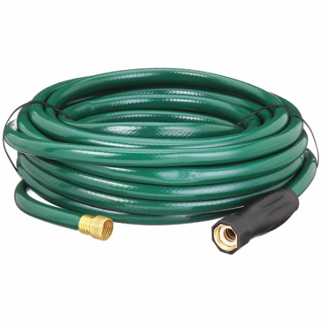 Water Hose, Coupled Assembly, 5/8 Inch Heightose Inside Dia, 90 Deg F, Green