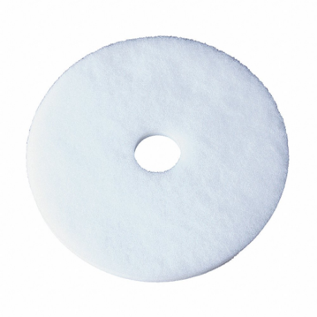 Floor Pad, White, 20 Inch Floor Pad Size, 150 to 300 rpm, Melamine Sponge, 5 PK