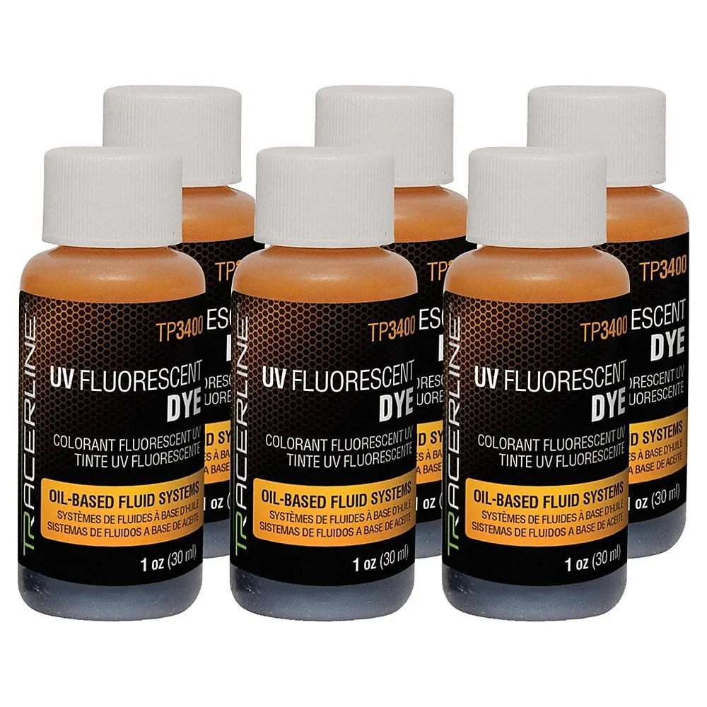 Fluorescerende lækagedetektionsfarve, 1 oz., til oliebaserede systemer