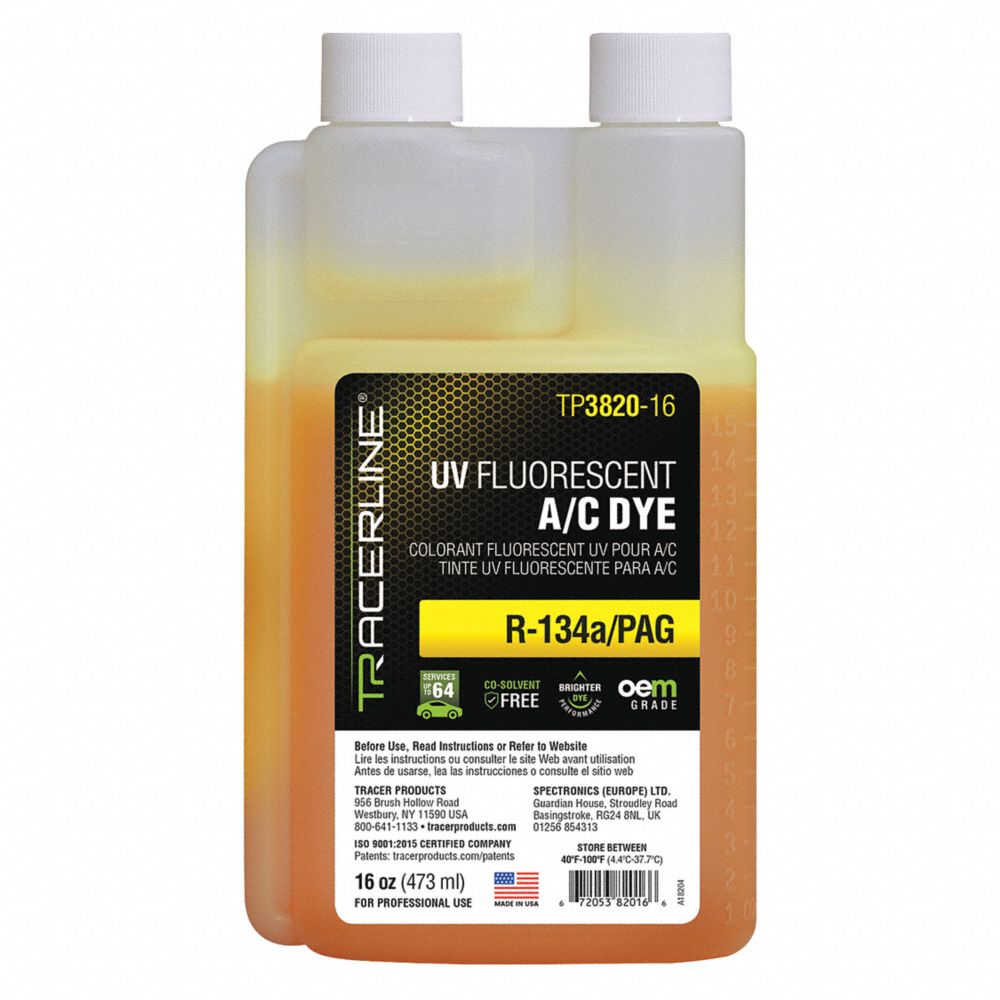 UV Leak Detection Dye, 16 Oz Capacity