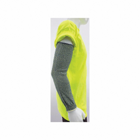 Cut-Resistant Sleeve, Ansi/Isea Cut Level A8, Twaron, Green, 18 Inch Sleeve Length